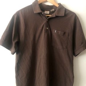 Penguin Shirt Co Brown Pocket Polo Medium